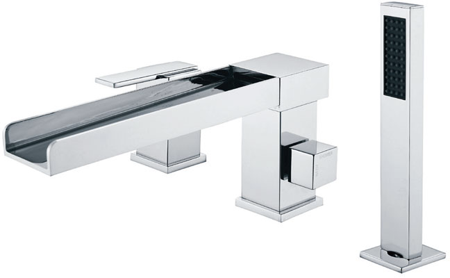 Смеситель на борт ванны Groсenberg GB6008-2 Хром